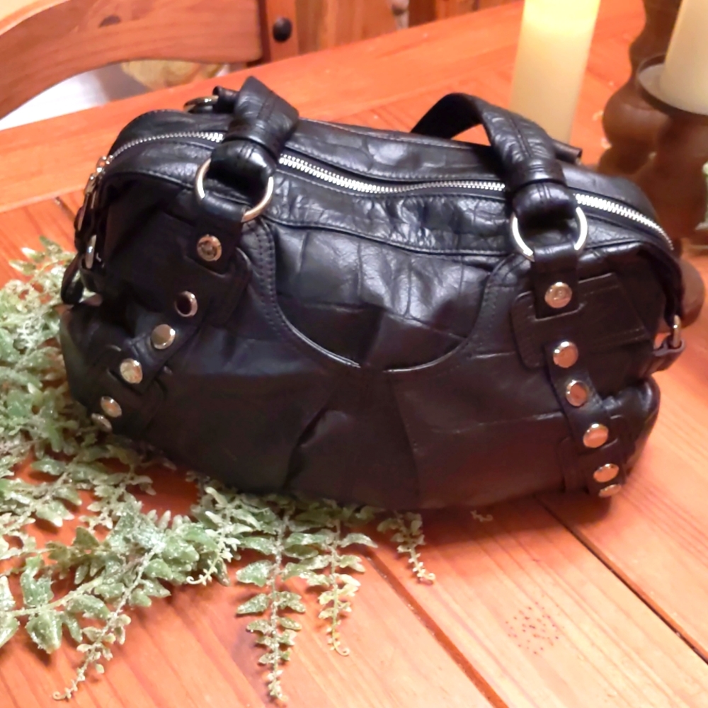 b. makowsky Black Hobo Bag